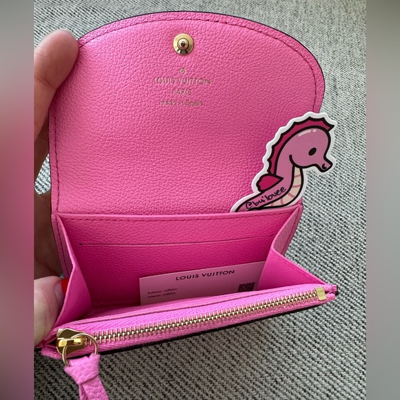 ❌SOLD❌💖NEW Louis Vuitton Empreinte Rosalie Lollipop Pink Wallet/Coin Purse💖 - Picture 5 of 11